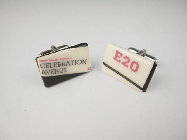 Olympic development authority road name cufflinks